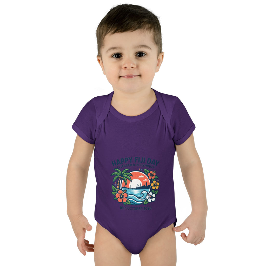 Happy Fiji Day Infant Bodysuit — Tropical Island Baby Onesie (10th October 2026)