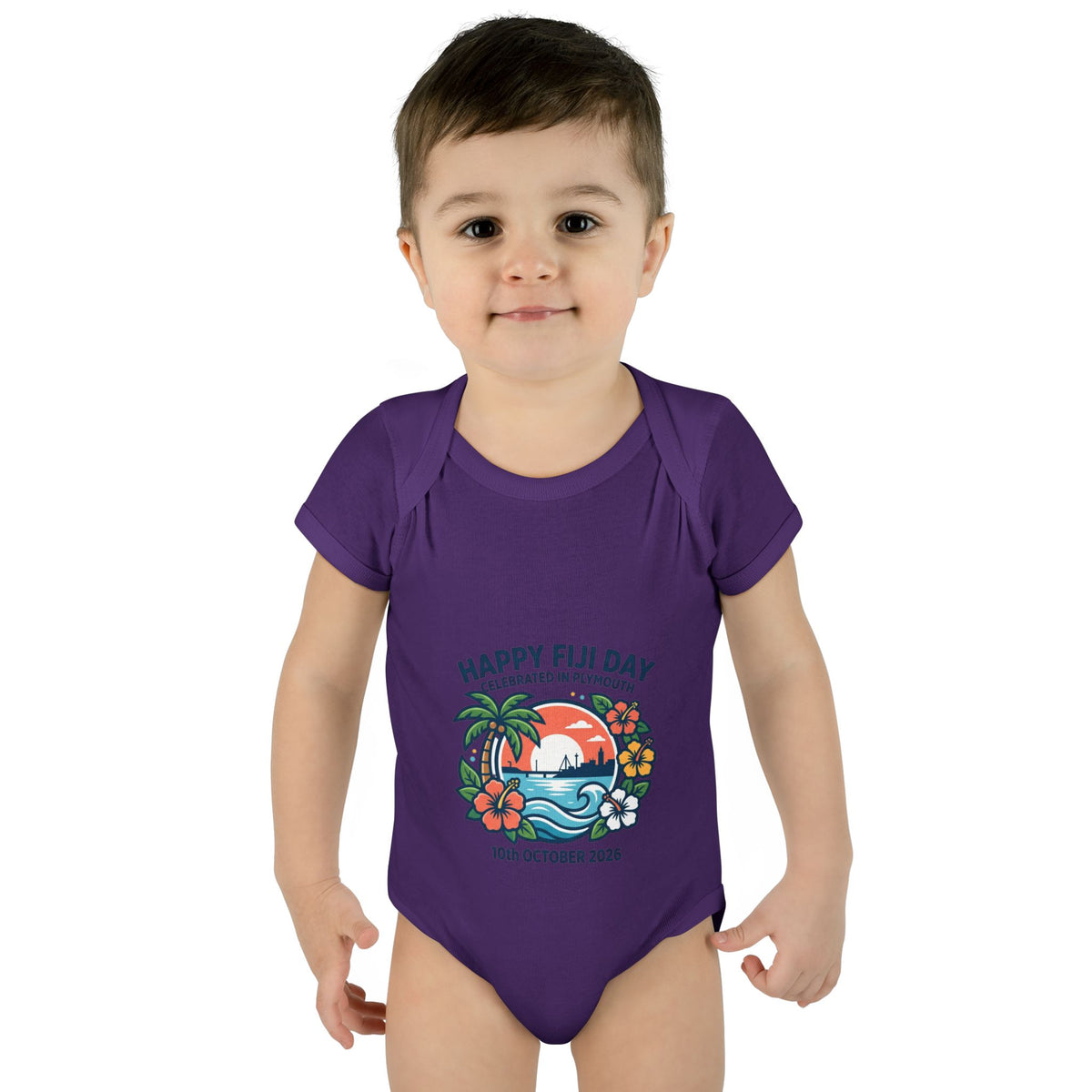 Happy Fiji Day Infant Bodysuit — Tropical Island Baby Onesie (10th October 2026)