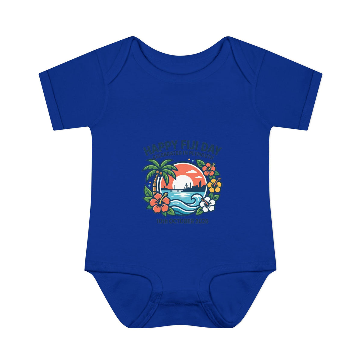Happy Fiji Day Infant Bodysuit — Tropical Island Baby Onesie (10th October 2026)