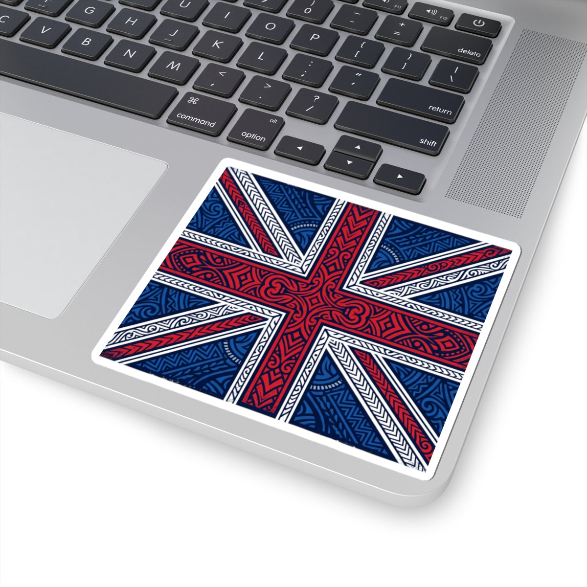Union Jack Sticker — Celtic Knot British Flag Kiss-Cut Decal