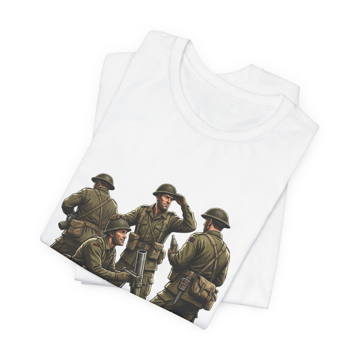 Mortars Military T‑Shirt — Vintage Squad Illustration Tee