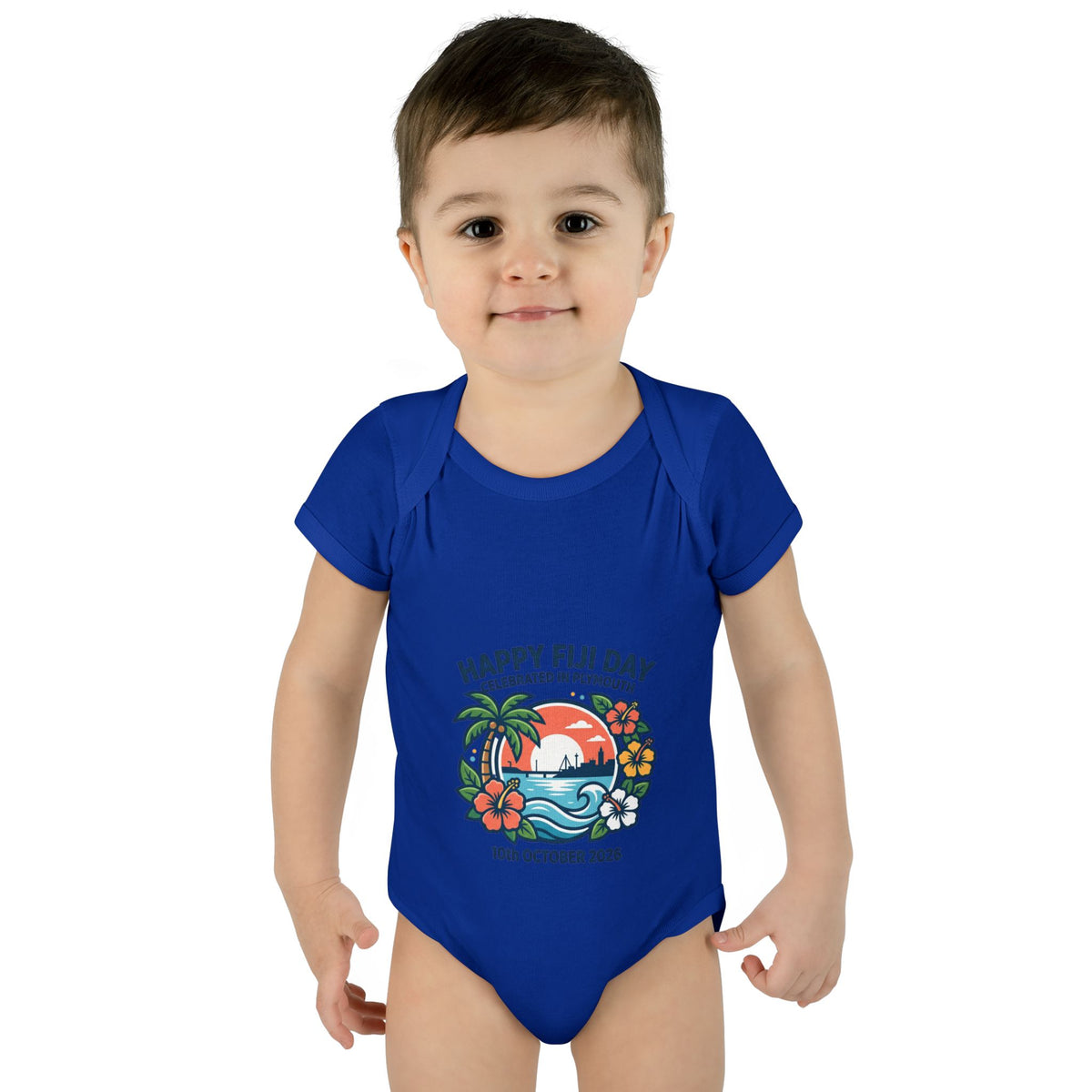 Happy Fiji Day Infant Bodysuit — Tropical Island Baby Onesie (10th October 2026)