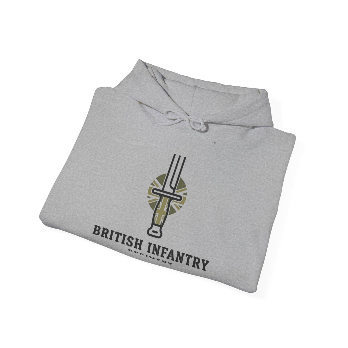 British Infantry Hoodie - Military Dagger Logo Camo Sweatshirt