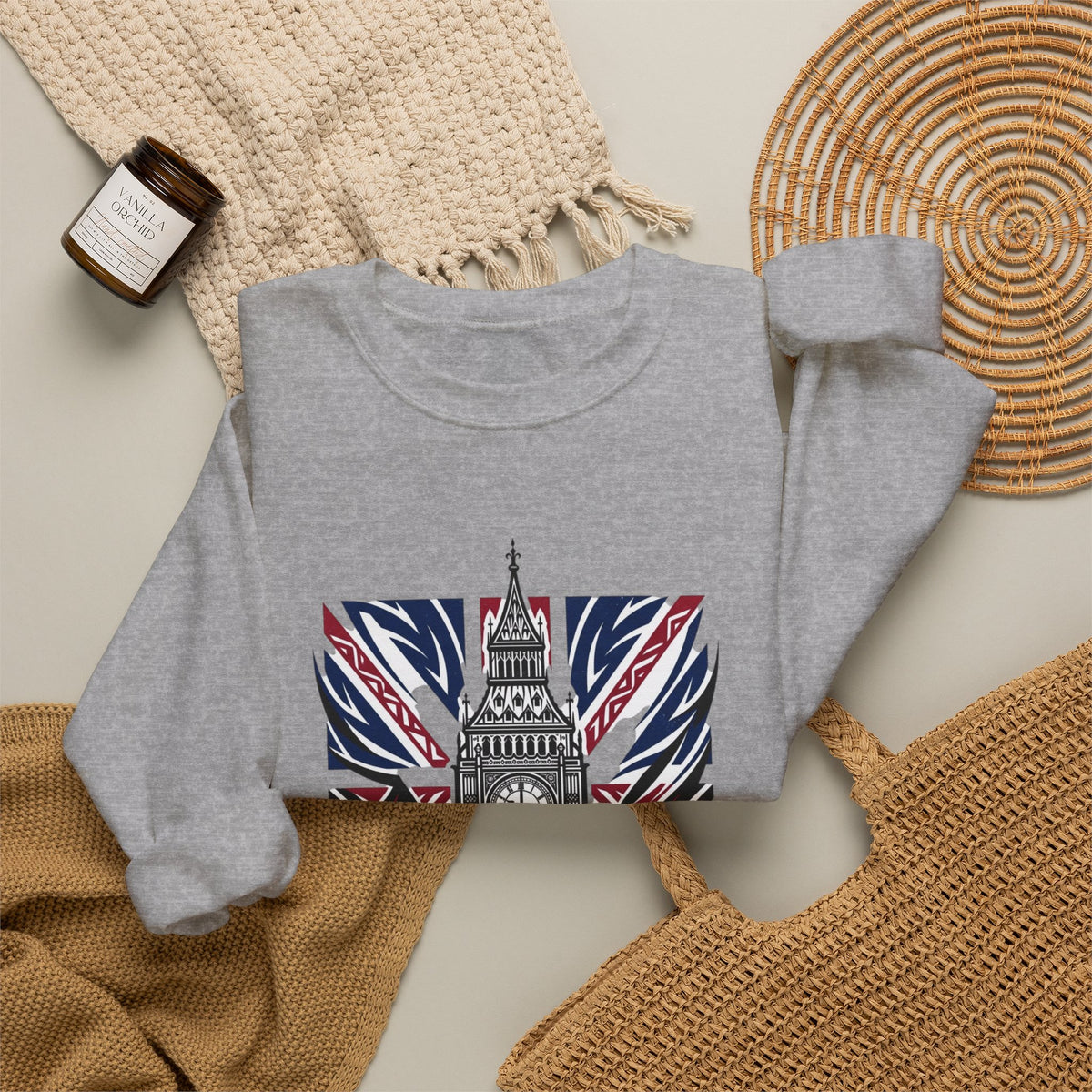 London Big Ben Union Jack Crewneck Sweatshirt