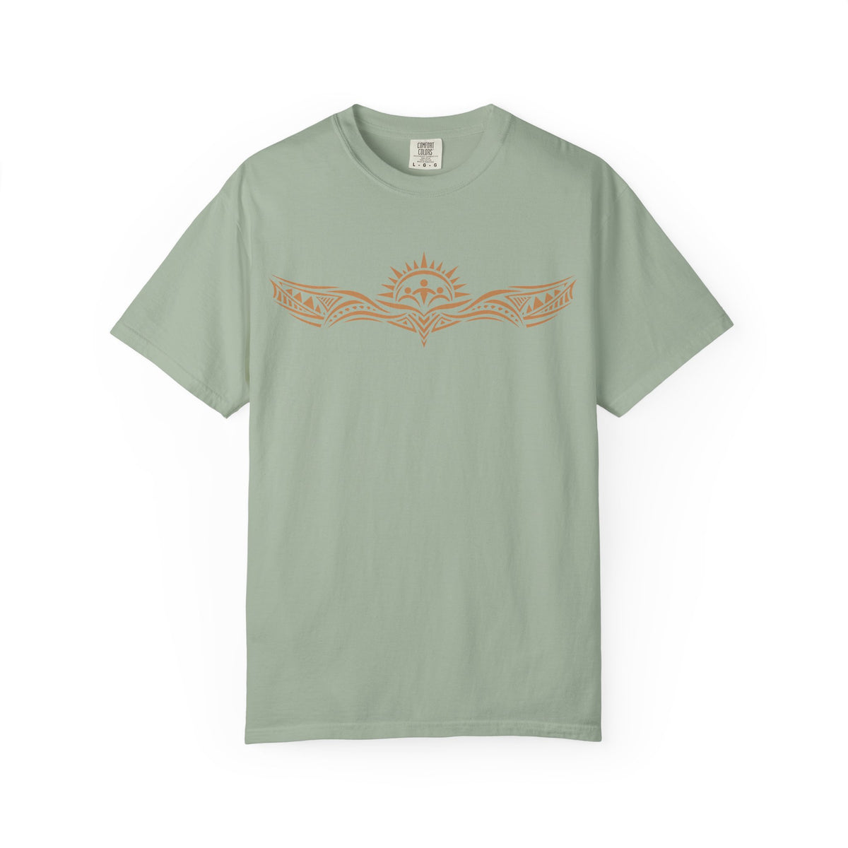 Tribal Sunset T‑Shirt — "Your Tribe" Inspirational Back Graphic