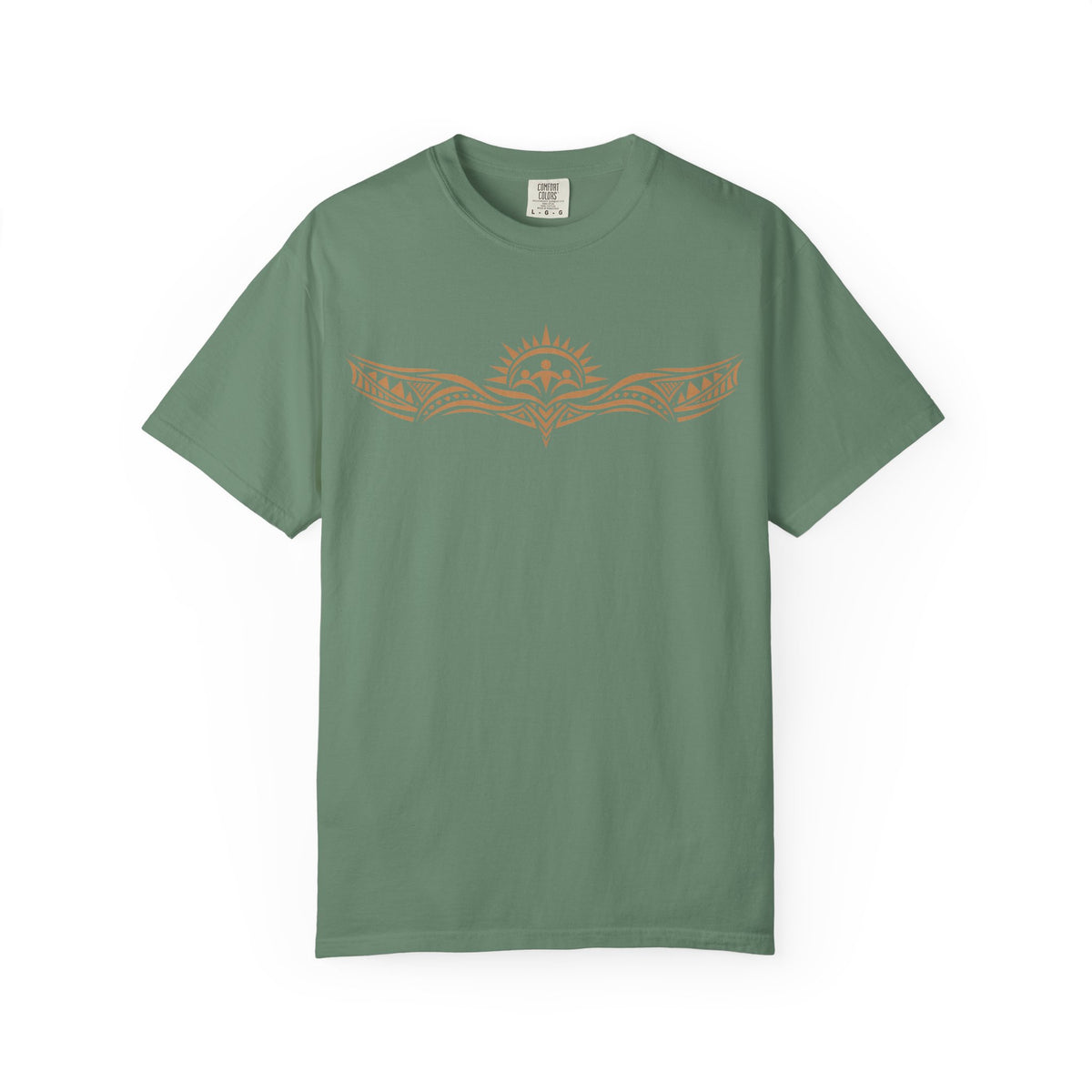 Tribal Sunset T‑Shirt — "Your Tribe" Inspirational Back Graphic