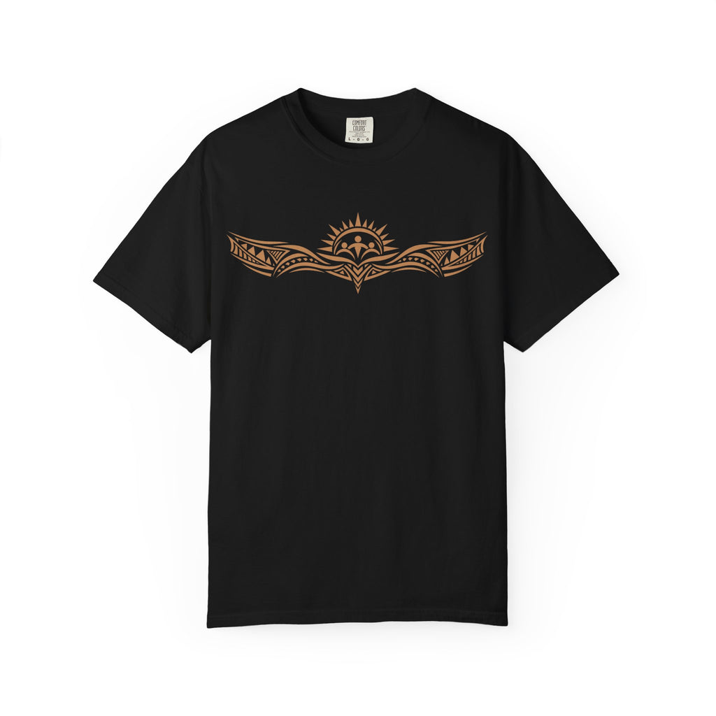 Tribal Sunset T‑Shirt — "Your Tribe" Inspirational Back Graphic