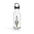 British Infantry Regiment Stainless Steel Water Bottle — Military Sword Emblem