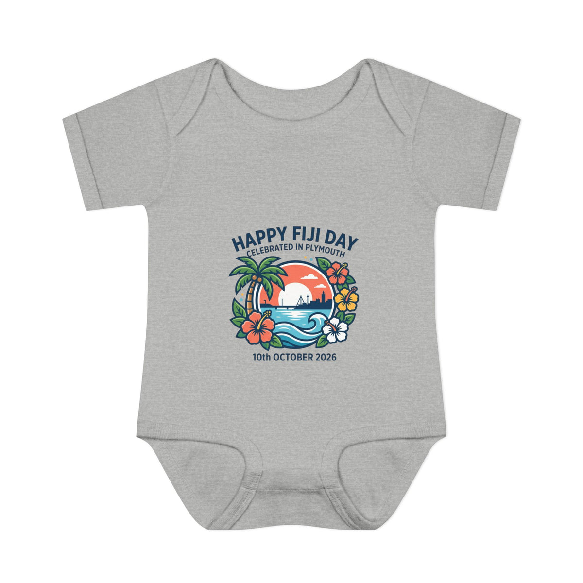 Happy Fiji Day Infant Bodysuit — Tropical Island Baby Onesie (10th October 2026)