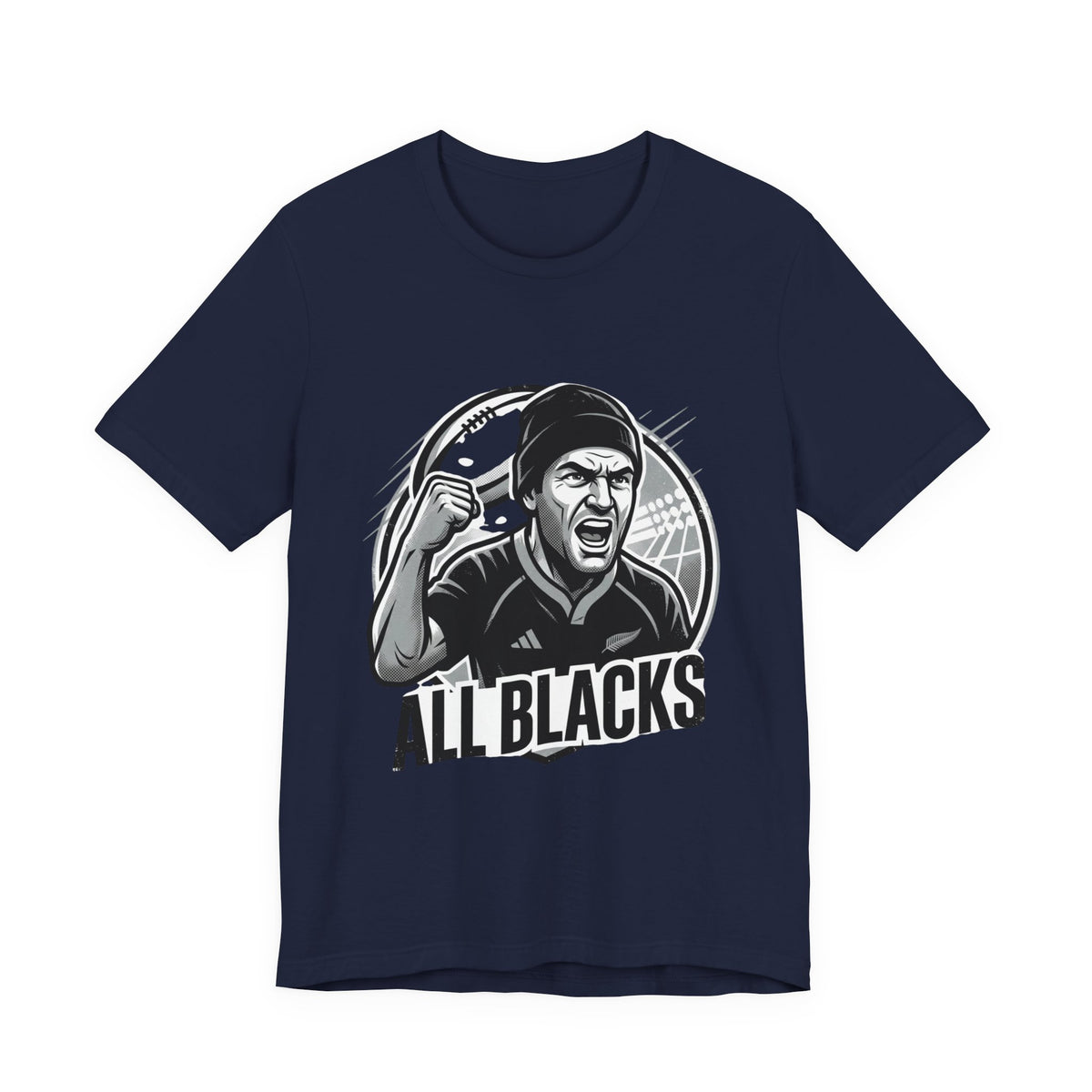 All Blacks Rugby T-Shirt — Men’s Fan Tee with Chant Graphic