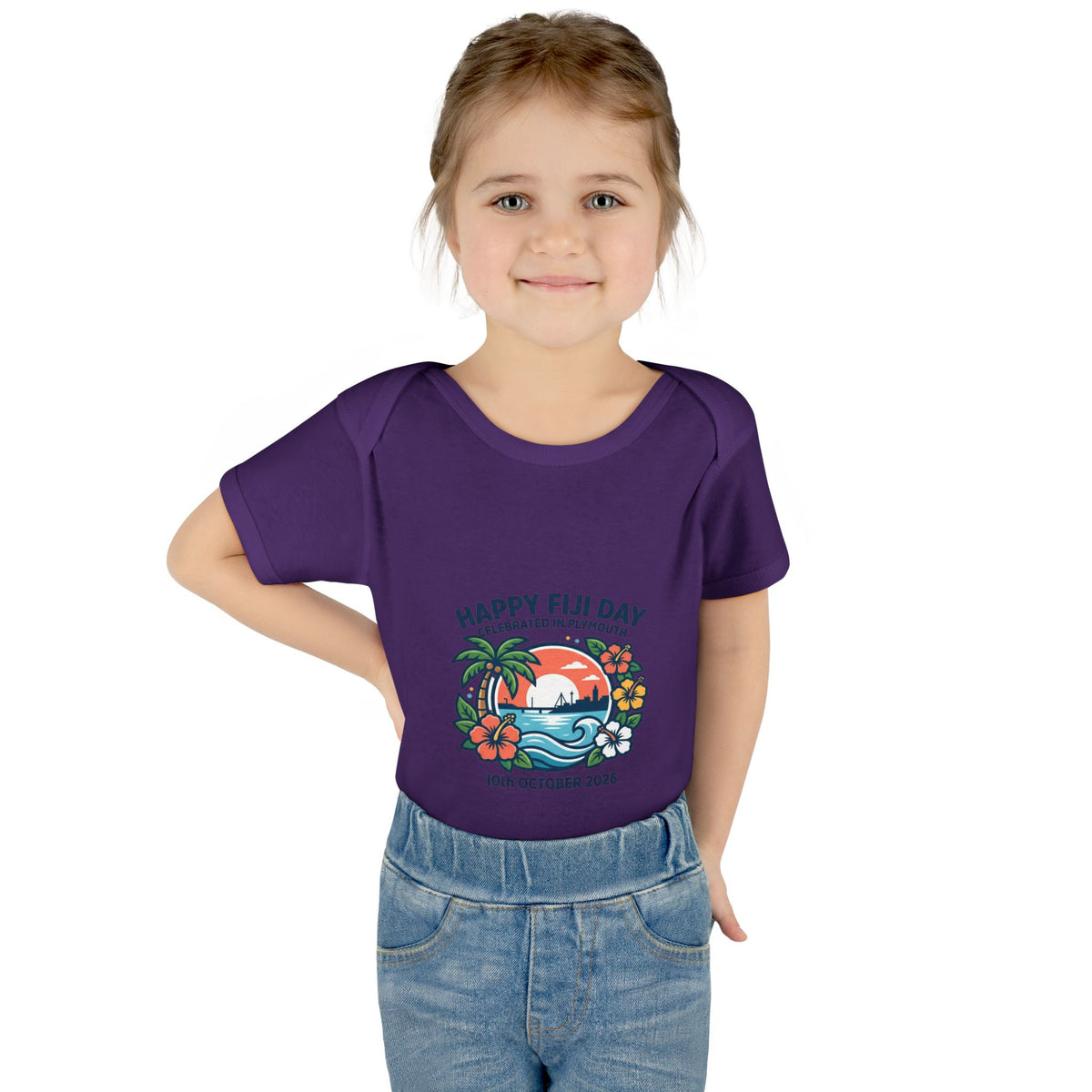 Happy Fiji Day Infant Bodysuit — Tropical Island Baby Onesie (10th October 2026)