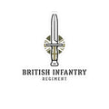 British Infantry Regiment Kiss-Cut Sticker - Military Emblem Vinyl Decal