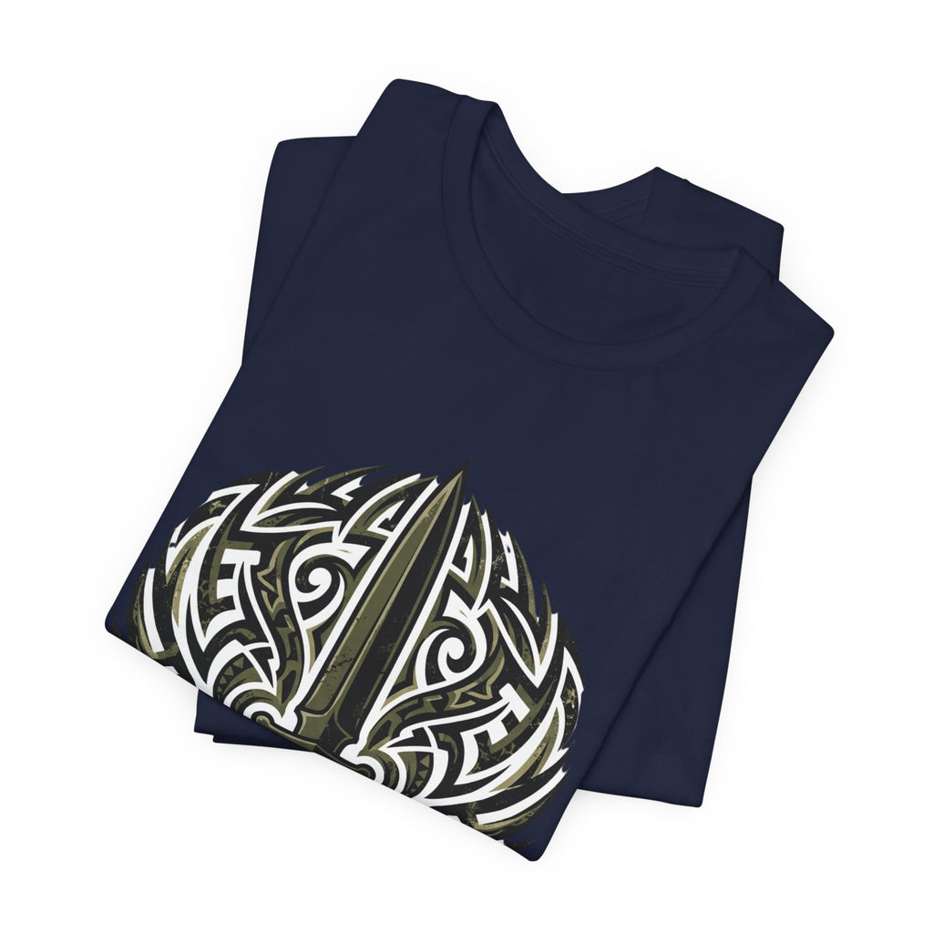 Royal Marines Commando T-Shirt — Gibraltar Tribal Dagger Design