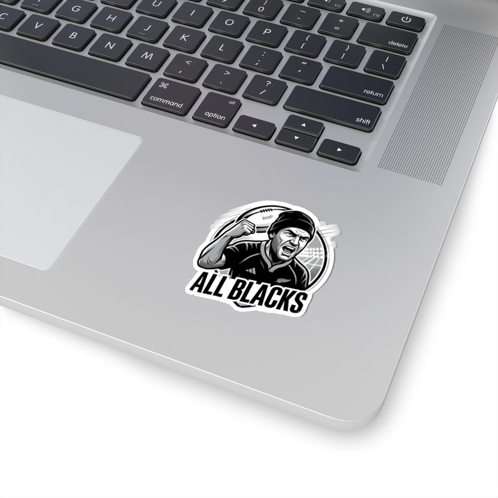 All Blacks Rugby Player Kiss-Cut Sticker — Fierce Fan Decal