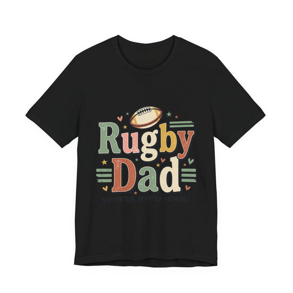 Rugby Dad T-Shirt — Supportive, Devoted, Fatherly Tee