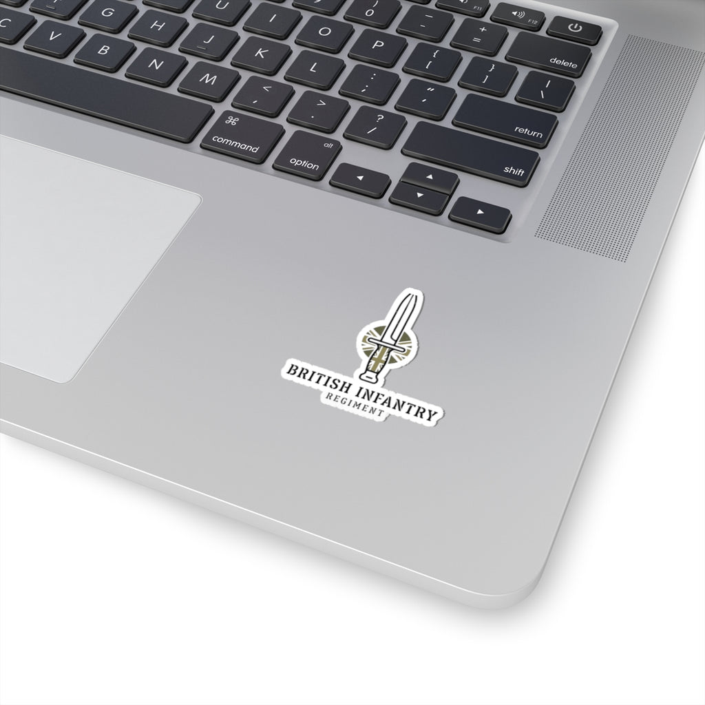 British Infantry Regiment Kiss-Cut Sticker - Military Emblem Vinyl Decal