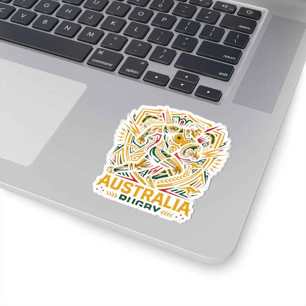 Sticker — Australia Rugby Kiss-Cut Sticker (Team Emblem, Laptop Decal)