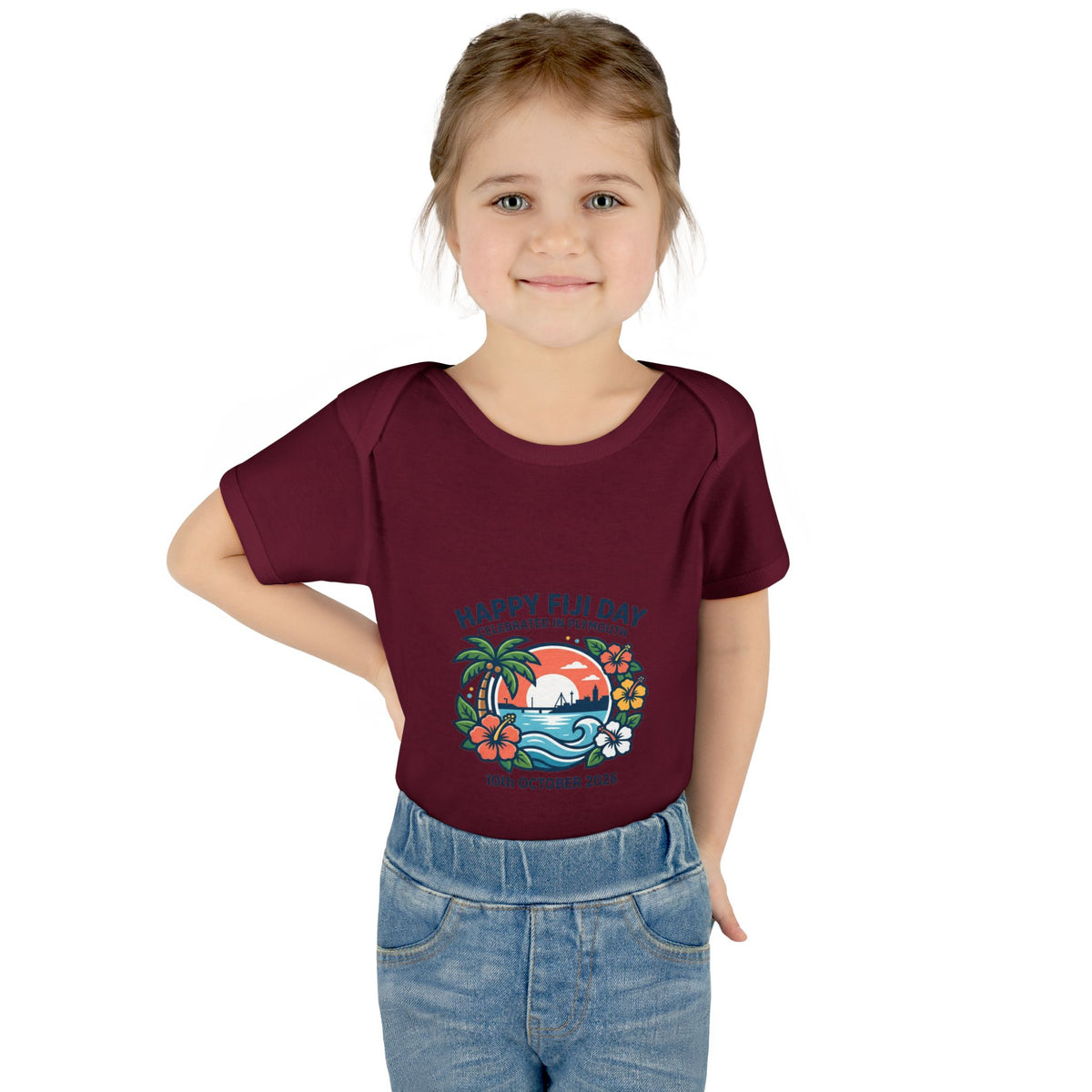 Happy Fiji Day Infant Bodysuit — Tropical Island Baby Onesie (10th October 2026)