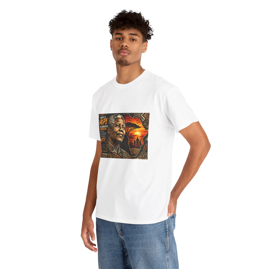 Inspirational Unity Graphic Tee — 'There Is Hope' Motivational Portrait T-Shirt
