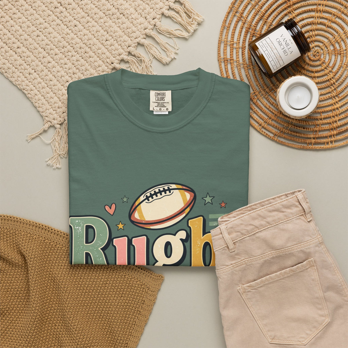 Rugby Dad T-Shirt — Supportive, Devoted, Fatherly Graphic Tee