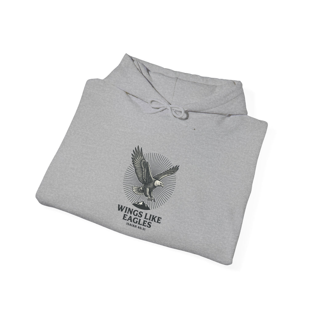 Wings Like Eagles Hoodie | Christian faith apparel, scripture tee