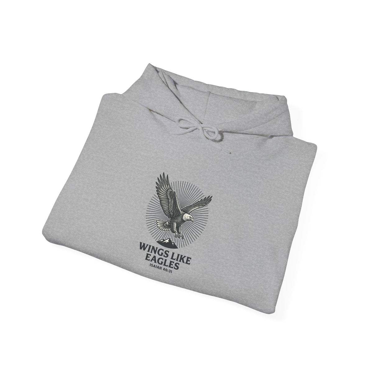 Wings Like Eagles Hoodie | Christian faith apparel, scripture tee