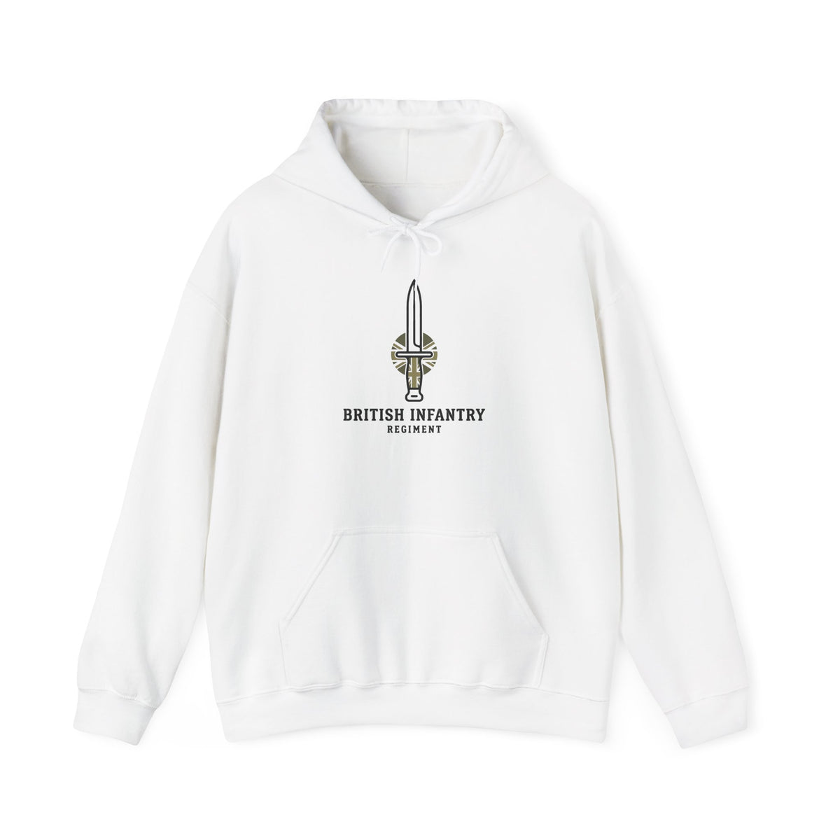 British Infantry Hoodie - Military Dagger Logo Camo Sweatshirt