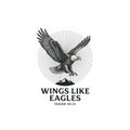 Wings Like Eagles sticker | Isaiah 40:31, Christian faith decal