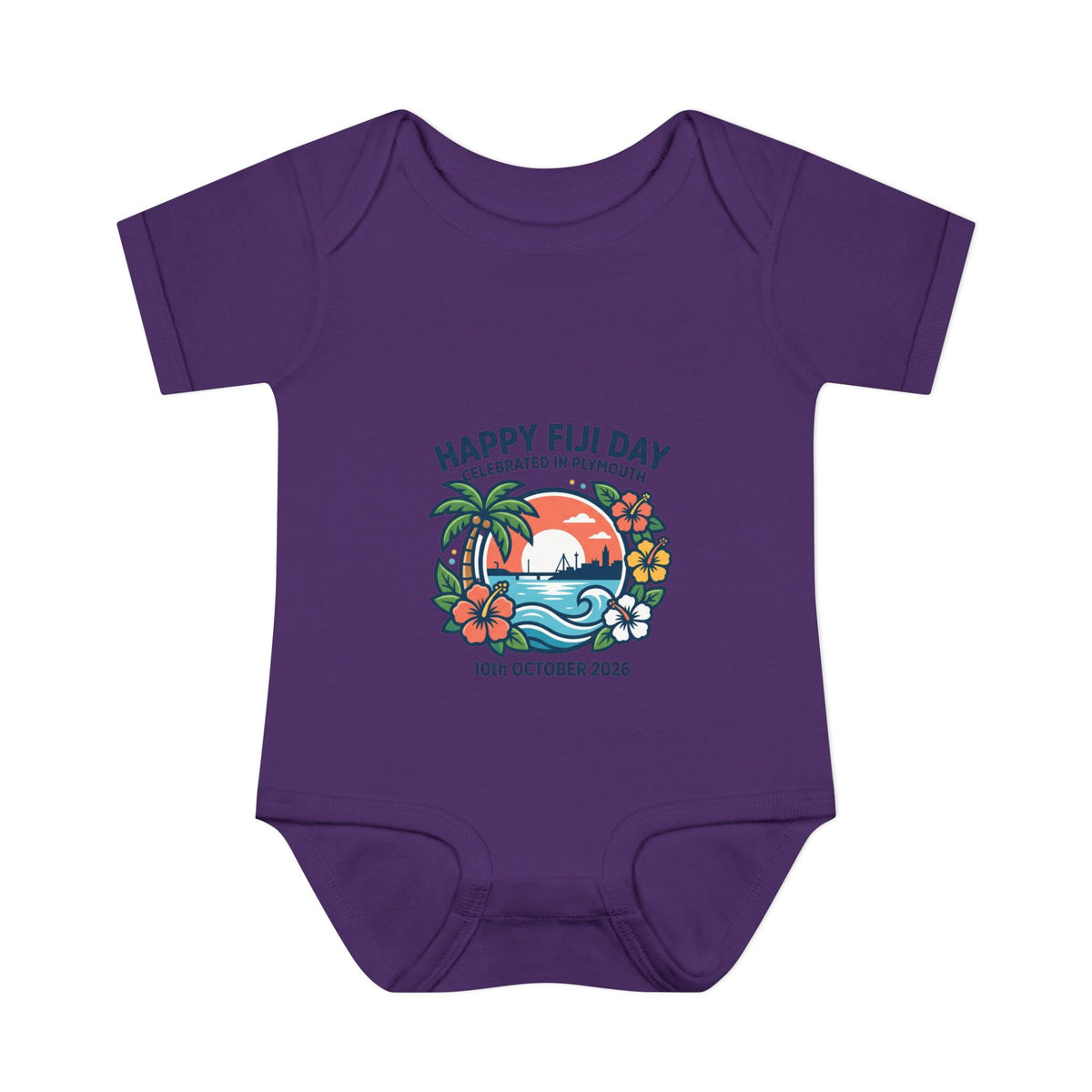 Happy Fiji Day Infant Bodysuit — Tropical Island Baby Onesie (10th October 2026)