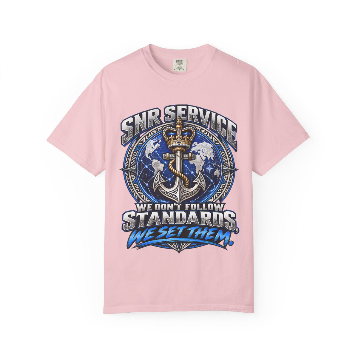 SNR Service Anchor Graphic T-Shirt — "We Don’t Follow Standards, We Set Them"