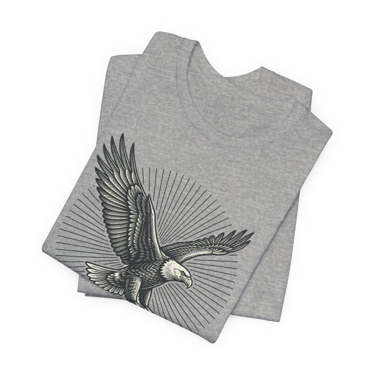 Wings Like Eagles T-Shirt | Christian Isaiah 40:31 Eagle Faith Tee