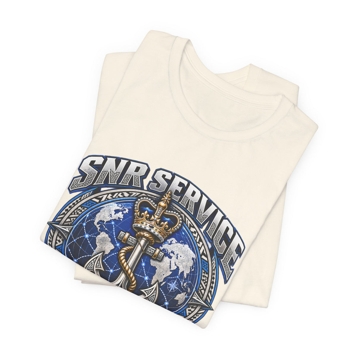 SNB Service Anchor Graphic Tee — "We Don't Follow Standards, We Set Them"