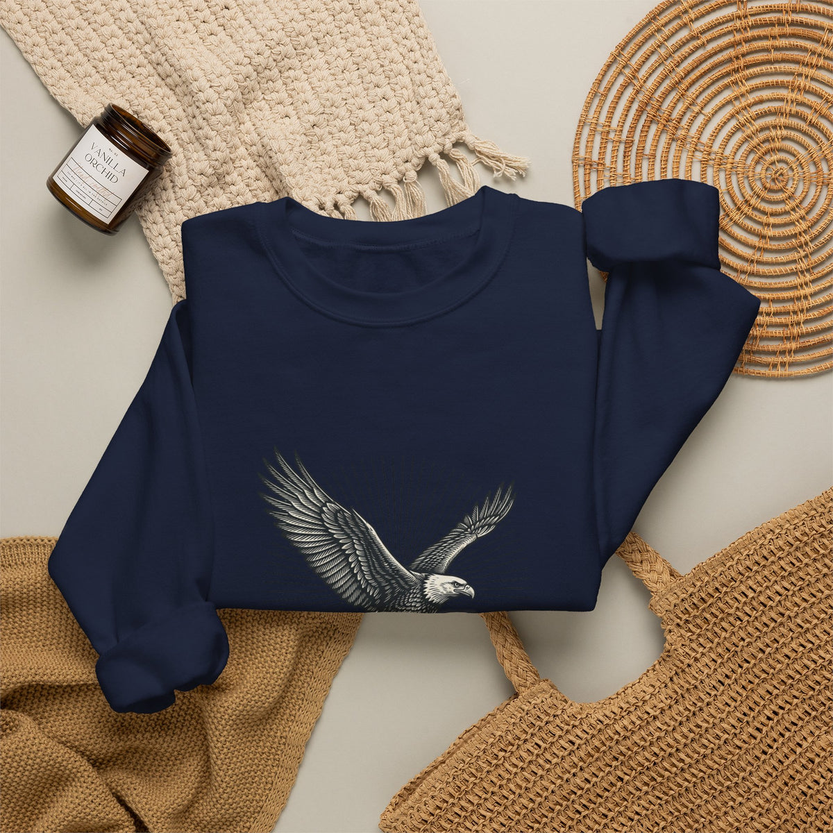 Wings Like Eagles Sweatshirt | Christian Scripture Psalm 103:5 Faith Apparel