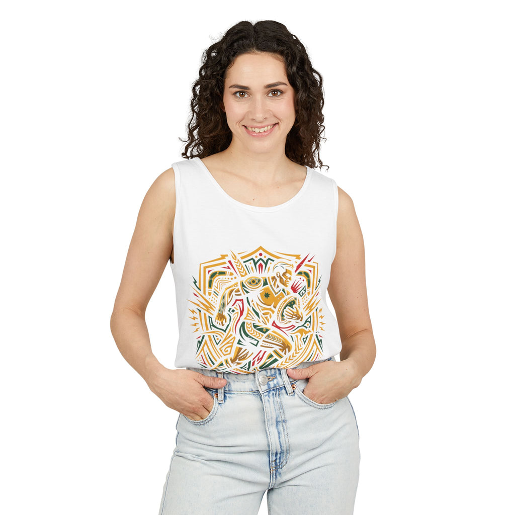 Australia Rugby Tank Top — Aboriginal Art Inspired Footy Singlet