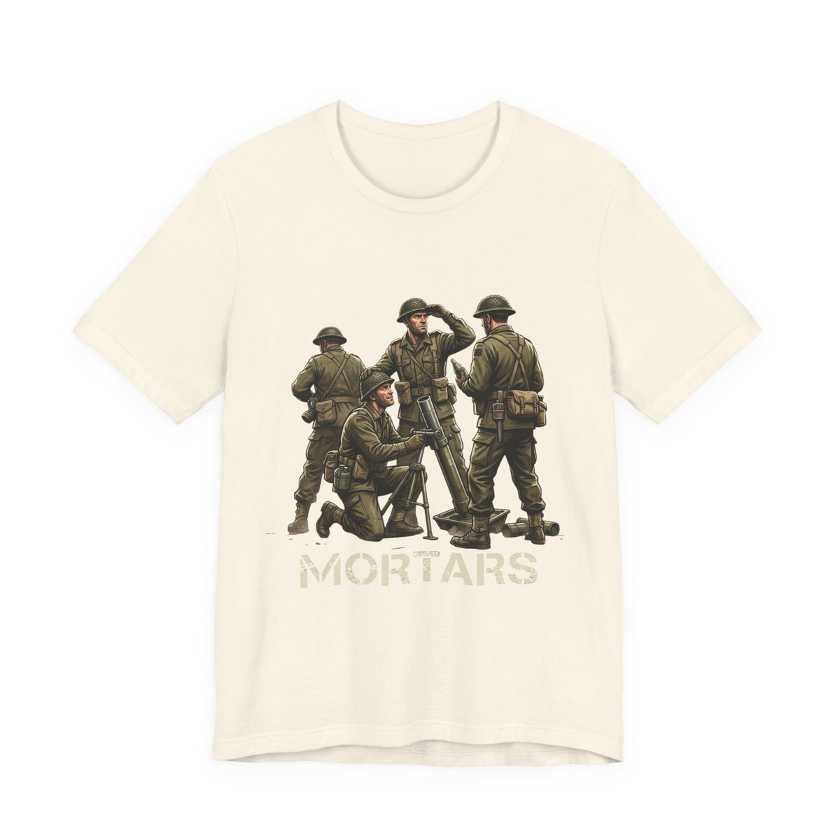Mortars Military T‑Shirt — Vintage Squad Illustration Tee