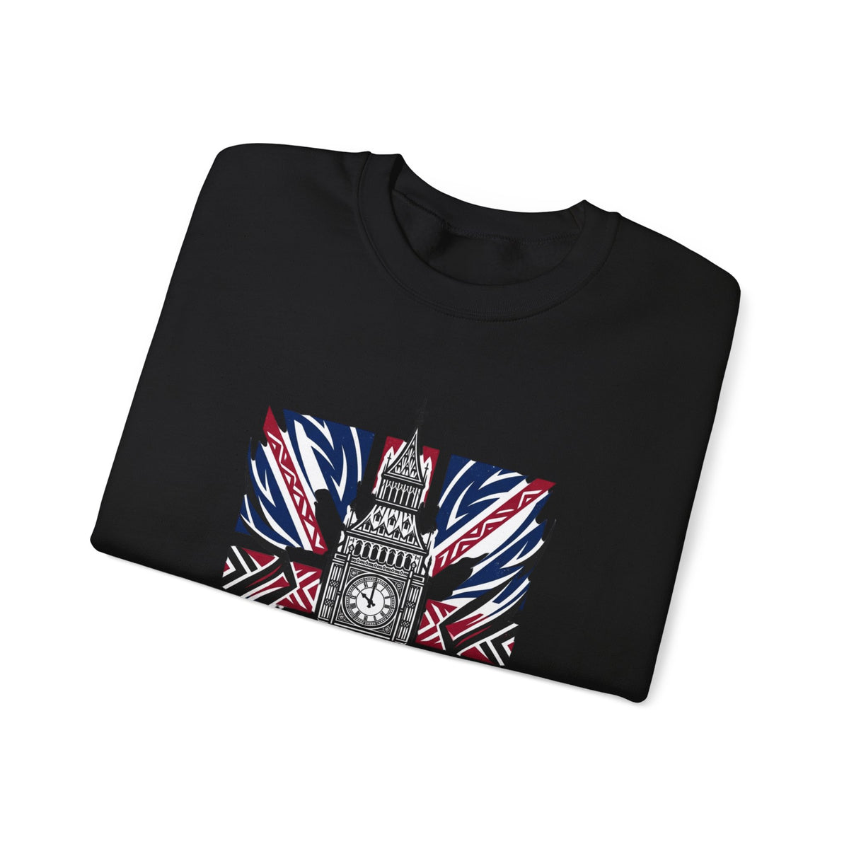 Big Ben Union Jack Sweatshirt - London Skyline British Flag Crewneck