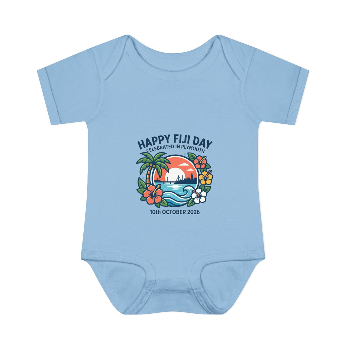 Happy Fiji Day Infant Bodysuit — Tropical Island Baby Onesie (10th October 2026)
