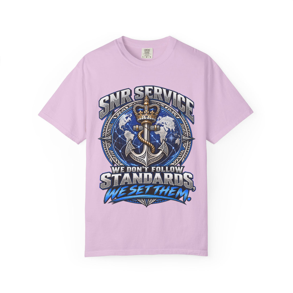 SNR Service Anchor Graphic T-Shirt — "We Don’t Follow Standards, We Set Them"