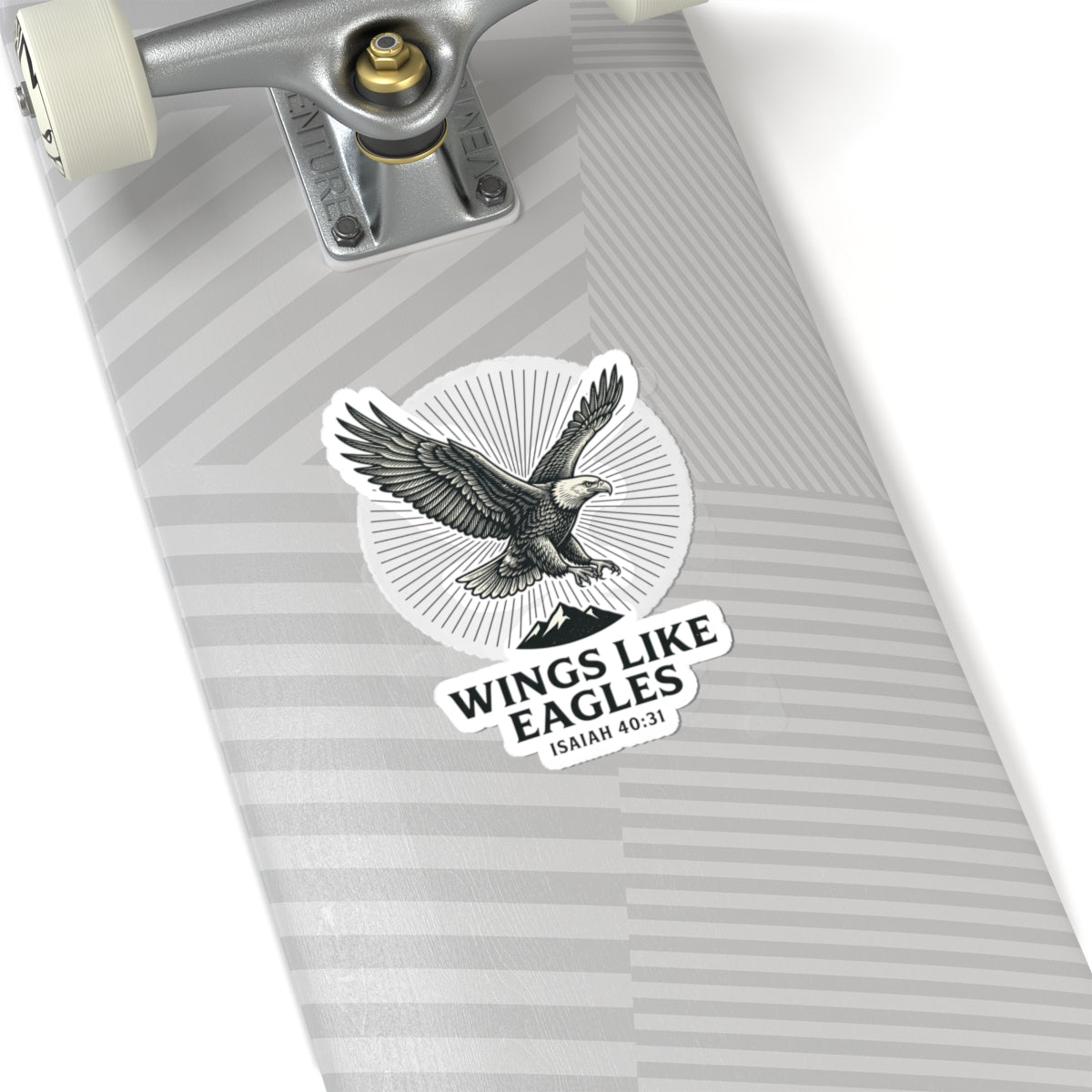 Wings Like Eagles sticker | Isaiah 40:31, Christian faith decal