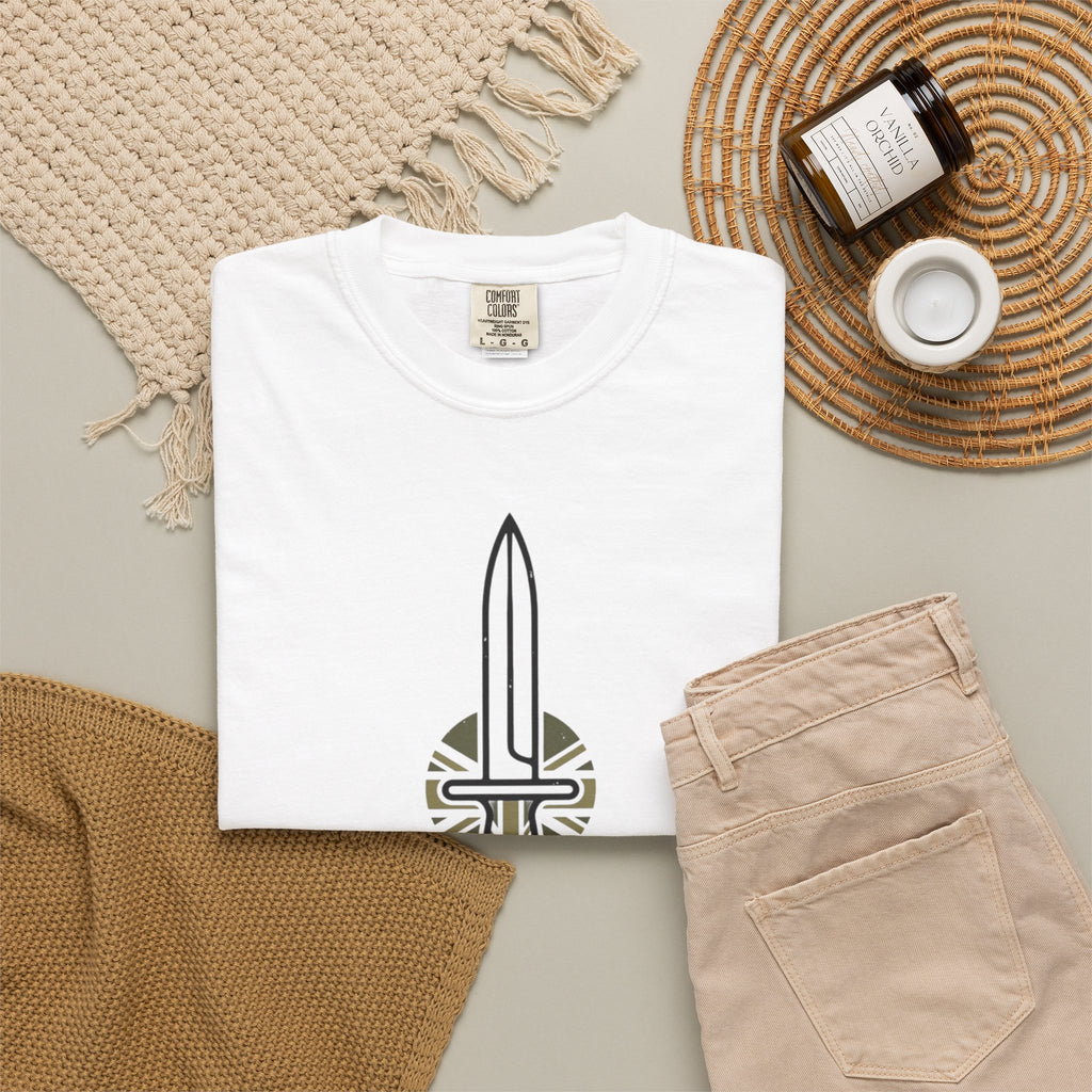 British Infantry Regiment T-Shirt — Sword & Union Jack Military Tee
