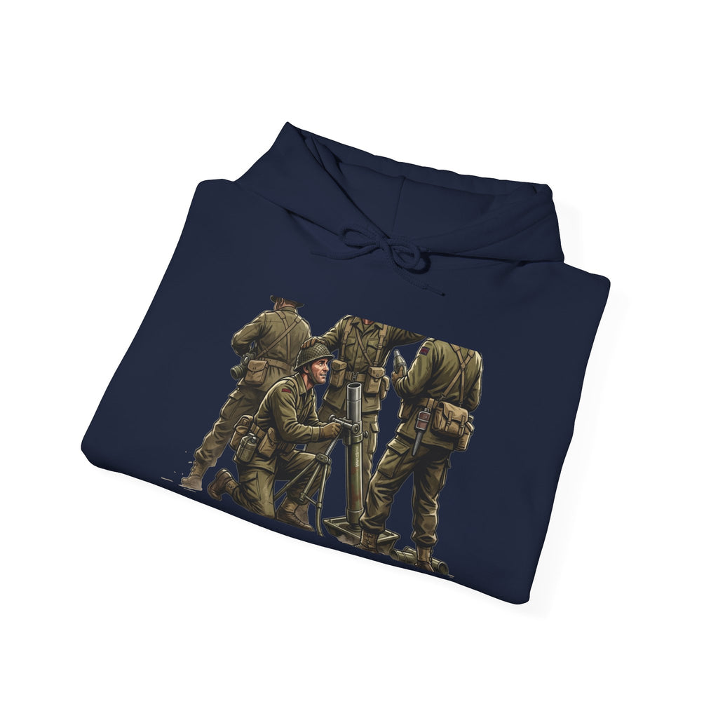 Soldier Squad Graphic Hoodie — Military Tribute Crew Hooded Sweatshirt