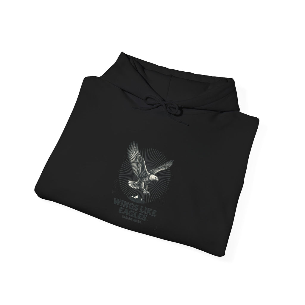 Wings Like Eagles Hoodie | Christian faith apparel, scripture tee
