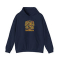 Abstract Tropical Pattern Hoodie — Colorful Palm & Leaf Graphic Sweatshirt