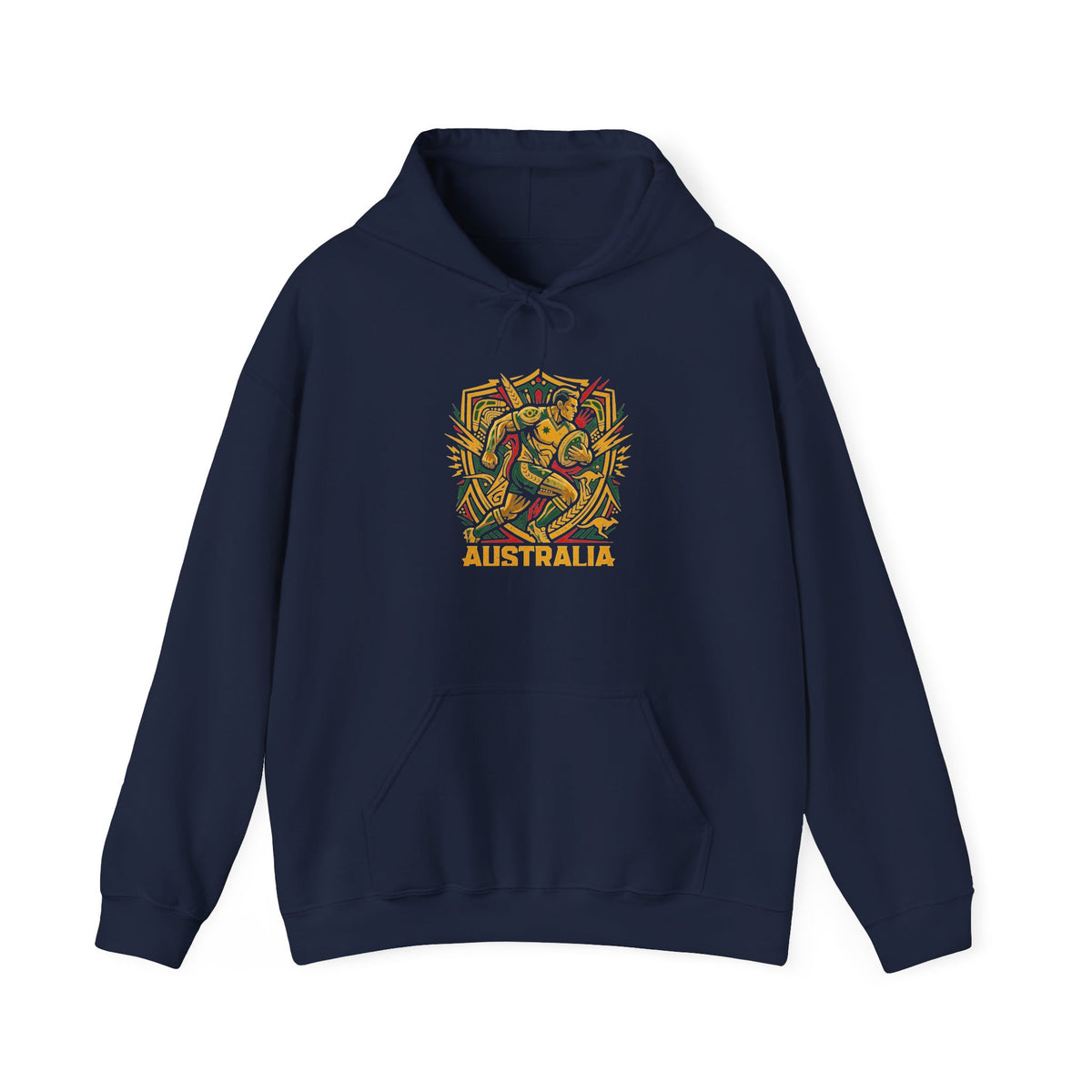 Abstract Tropical Pattern Hoodie — Colorful Palm & Leaf Graphic Sweatshirt