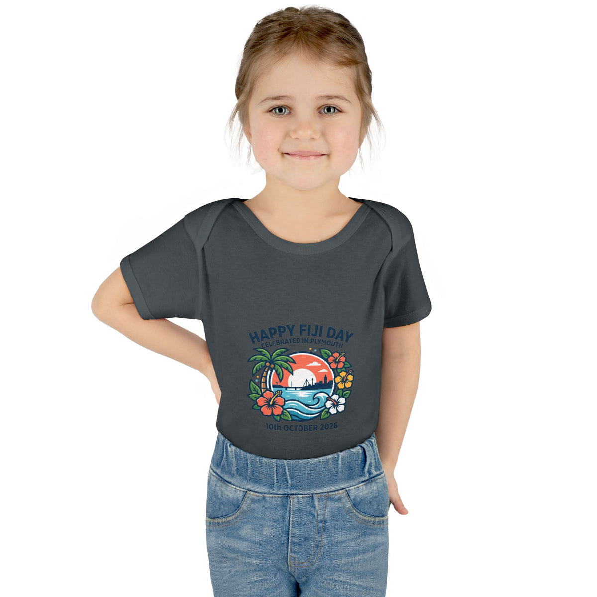 Happy Fiji Day Infant Bodysuit — Tropical Island Baby Onesie (10th October 2026)