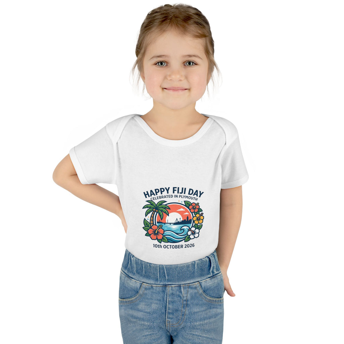 Happy Fiji Day Infant Bodysuit — Tropical Island Baby Onesie (10th October 2026)
