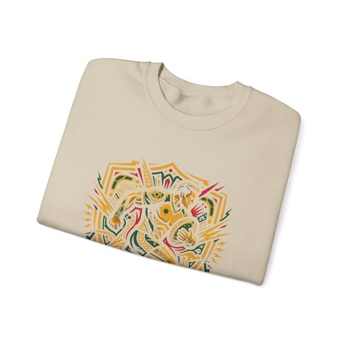 Australia Rugby Crewneck Sweatshirt — Abstract Kangaroo Rugby Design