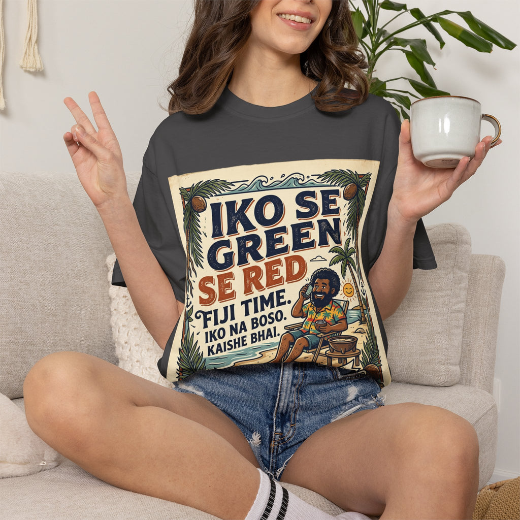 Iko Se Green Se Red Fiji T-Shirt — Vintage Island Vibes Graphic Tee