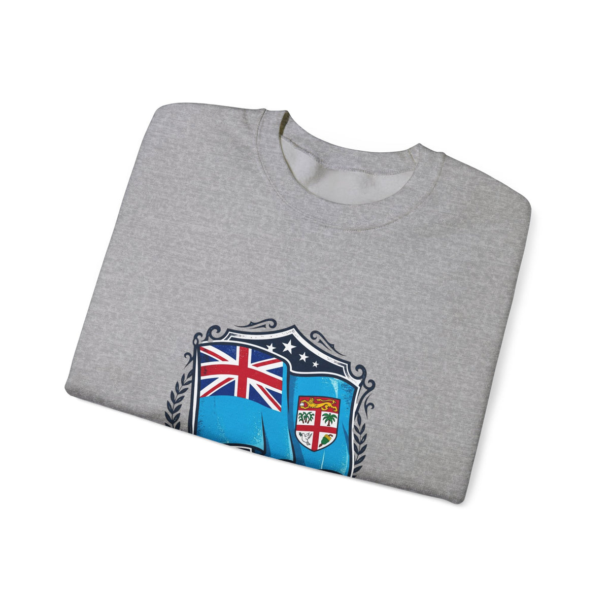 Fiji Crest Crewneck Sweatshirt – 'Noble Banner Blue' Heritage Pullover