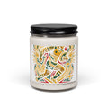 Soy Candle — Vibrant Folk Art Scented Jar (9 oz)